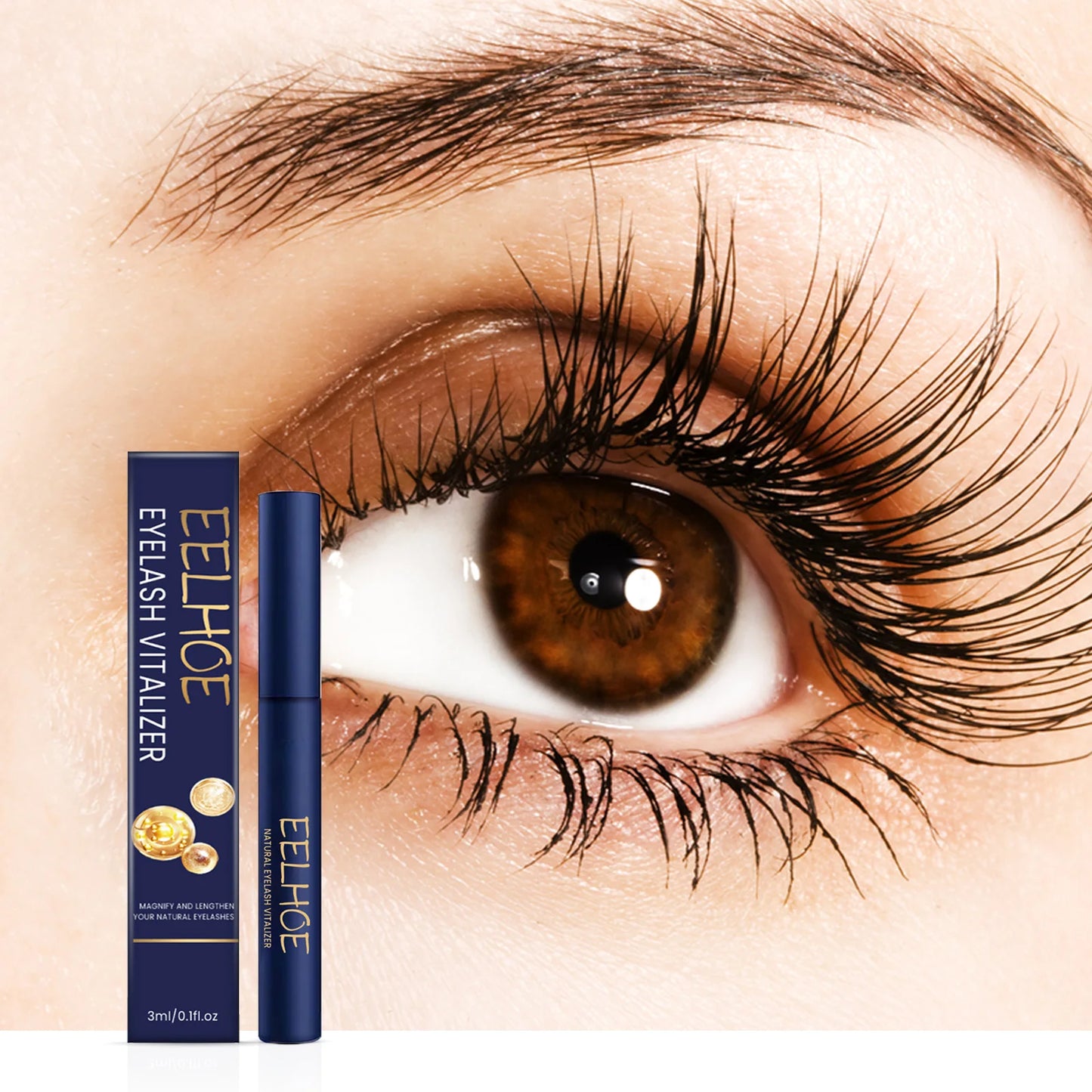 Eyelash Vitalizer Supplement Nutrition Long & Thick Natural Curly Restore Damaged