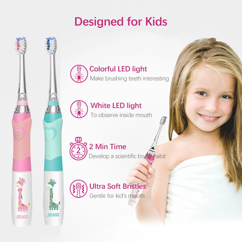 SEAGO Children Electric Sonic Toothbrush