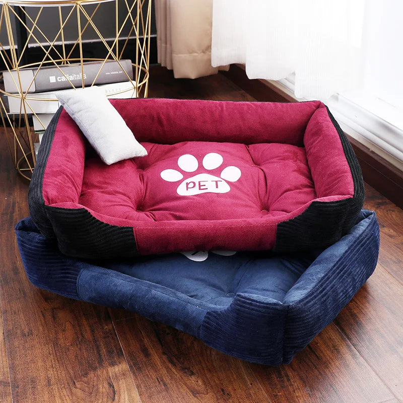 Warm Bone Pet Dogs Bed Washable House Cat Puppy Cotton