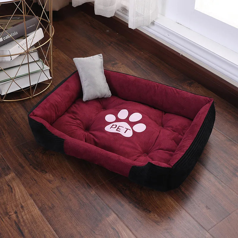 Warm Bone Pet Dogs Bed Washable House Cat Puppy Cotton