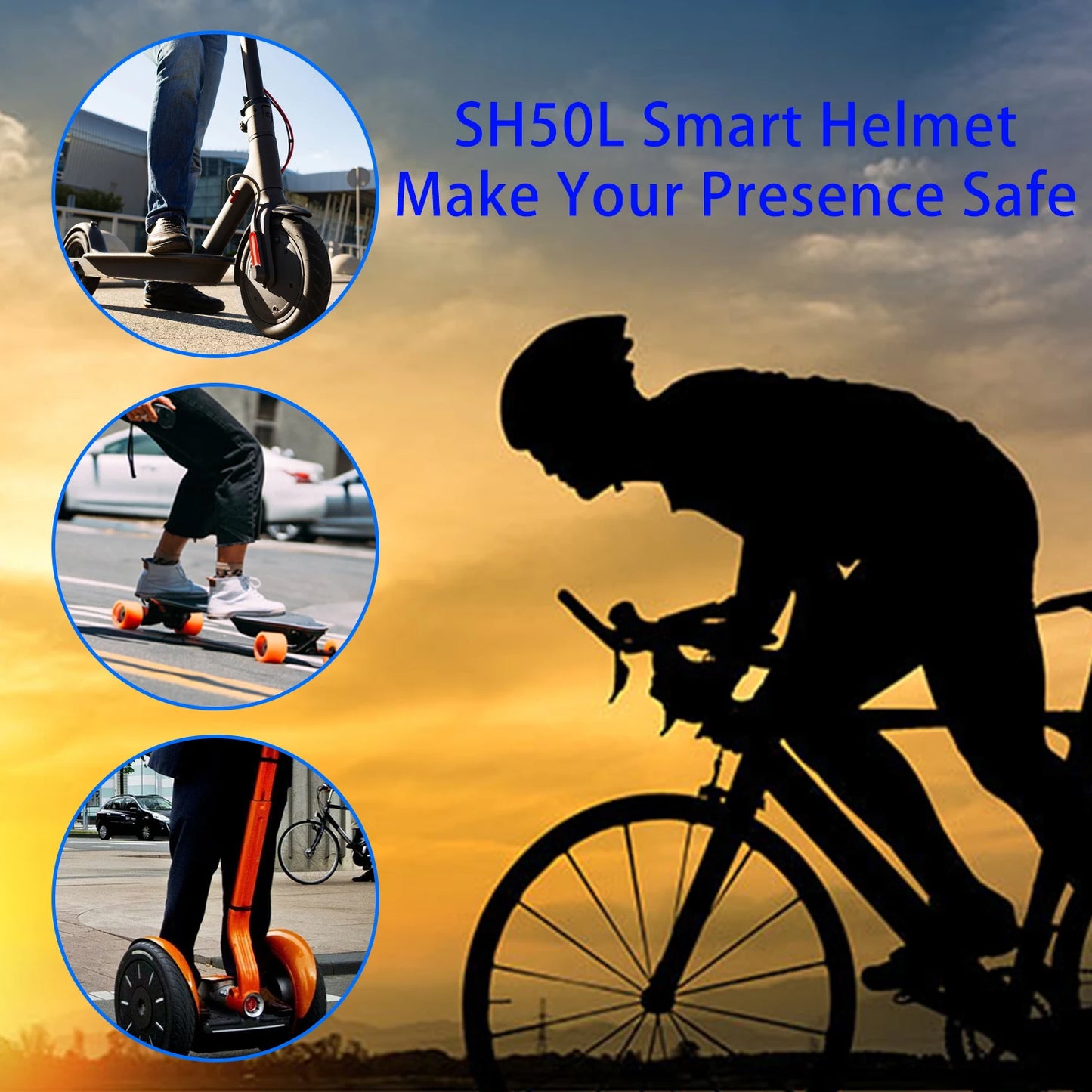 2023 Smart4u Urban Cycling MTB Smart Road Helmet