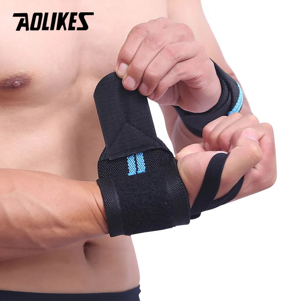 AOLIKES 1Pair Weightlifting Wrist Wraps - TotalWellnessMarketplace