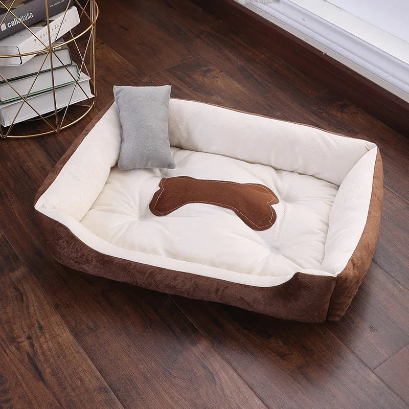 Warm Bone Pet Dogs Bed Washable House Cat Puppy Cotton