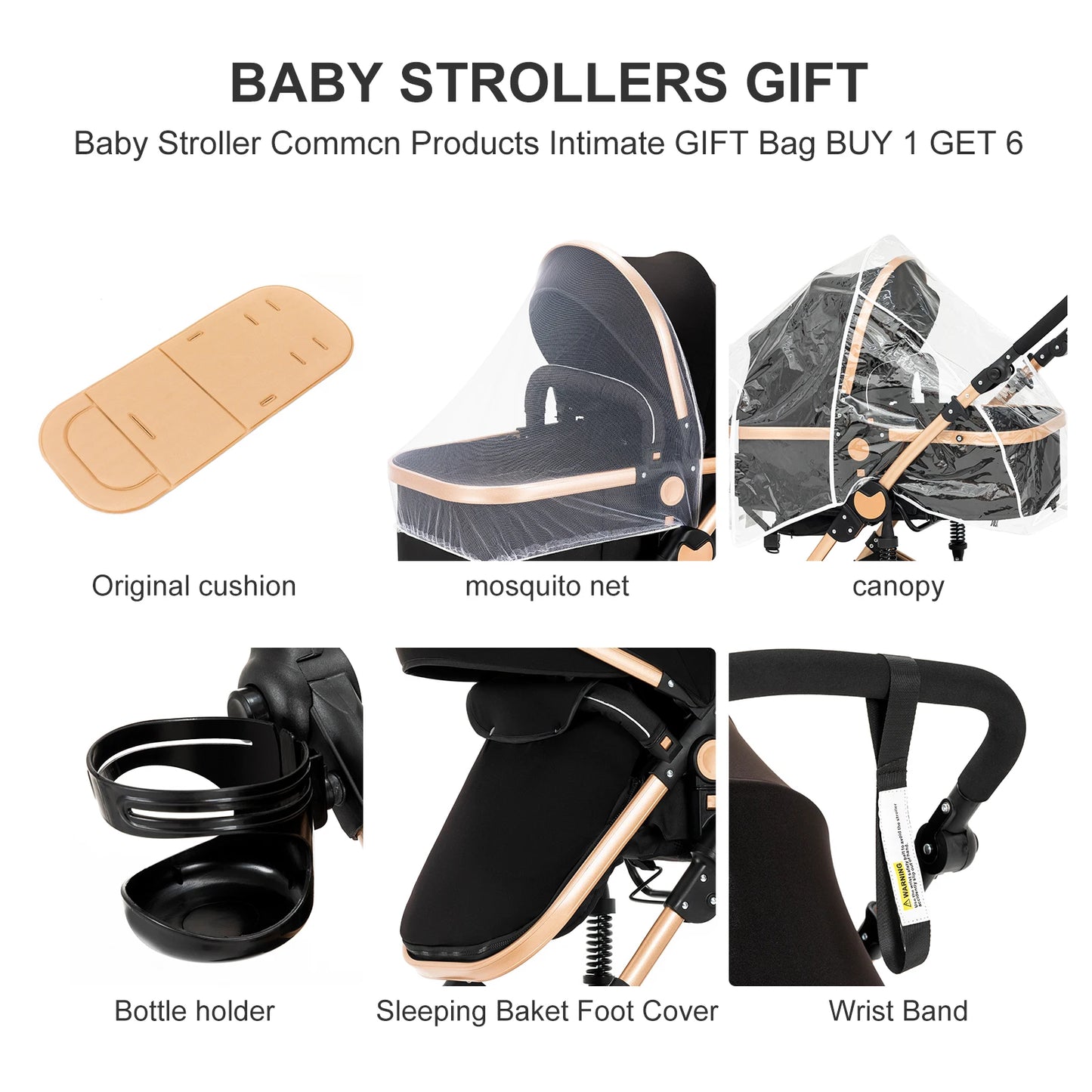 High quality newborn Lightweight  Baby Stroller 3 in 1 Child Safety Seat