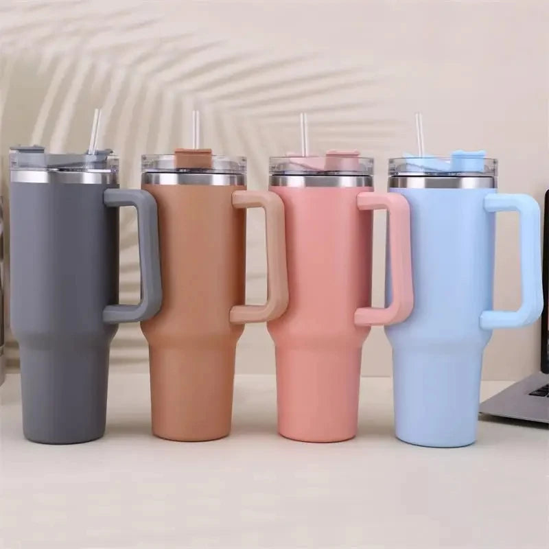 40oz Stainless Steel Insulated Water Bottle Thermal Coffee Car Cup