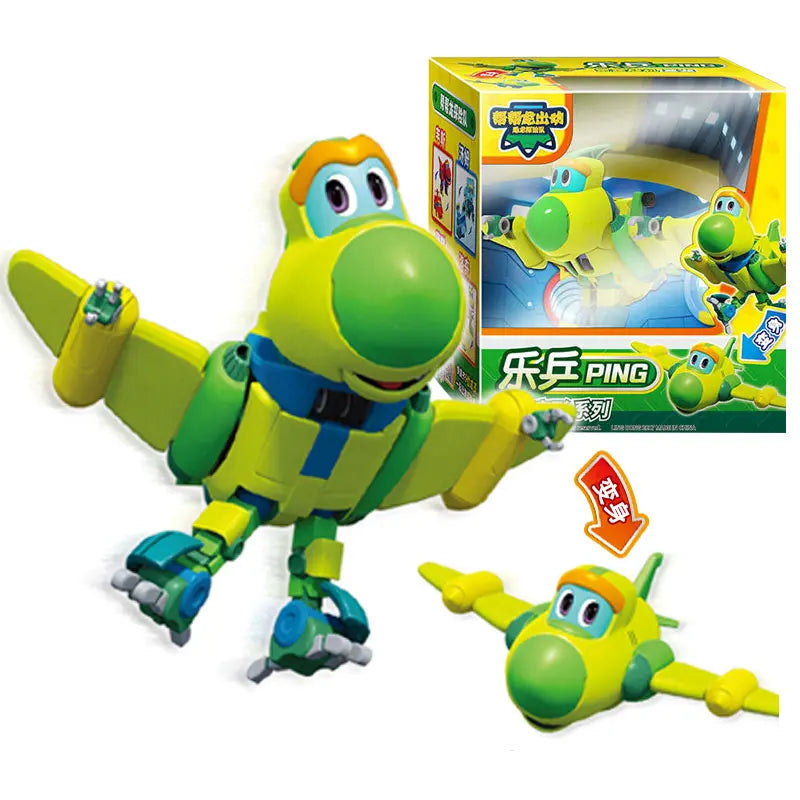 Newest ABS Min Deformation Gogo Dino Action Figures REX Transformation