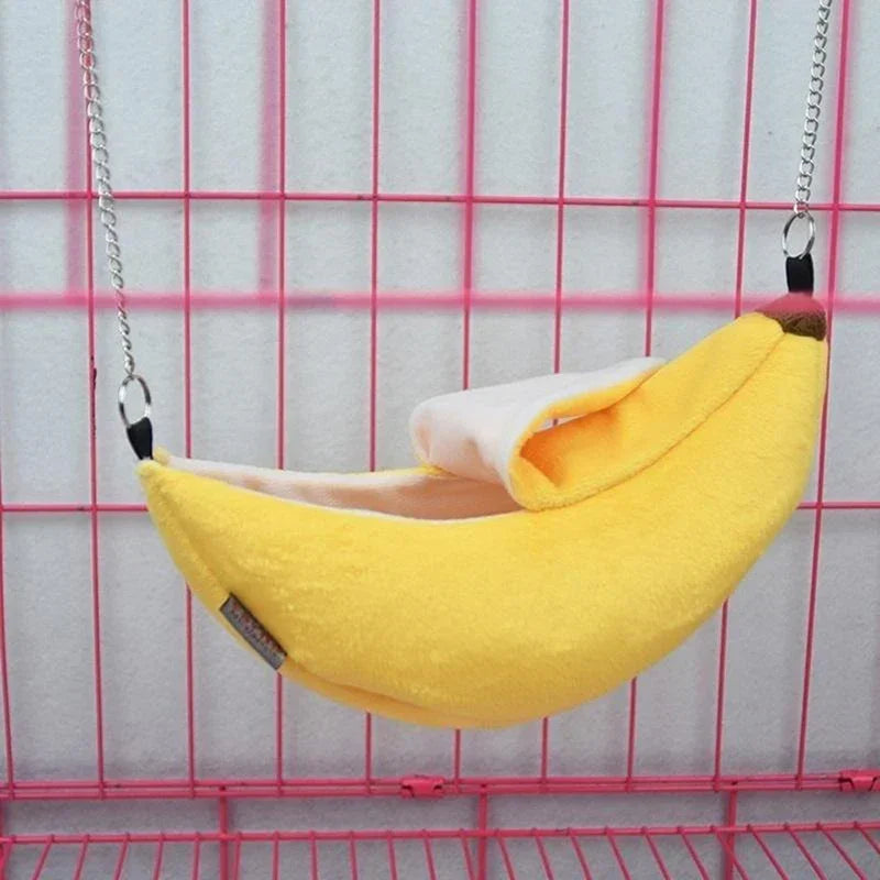 Hamster cotton nest banana Shape House Hammock