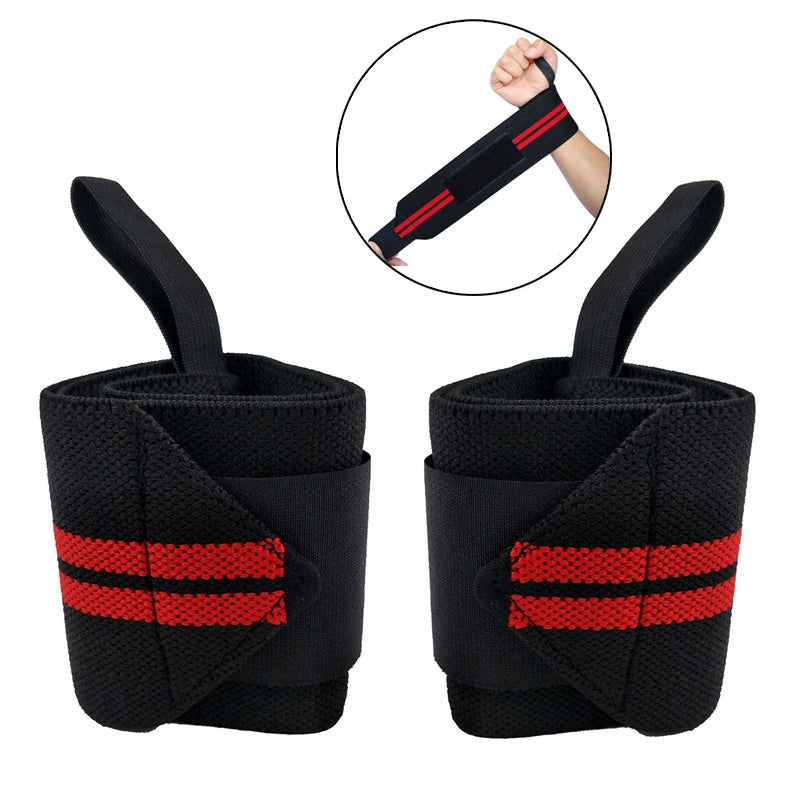 1 Pair Adjustable Bandages Weightlifting Wristbands - TotalWellnessMarketplace