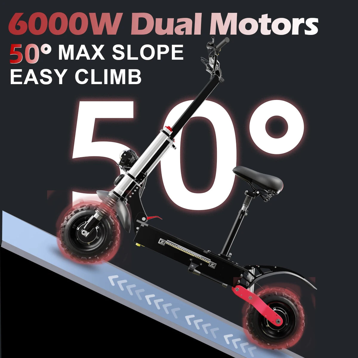 72V 6000W Dual Drive Electric Scooter 85km/h - TotalWellnessMarketplace