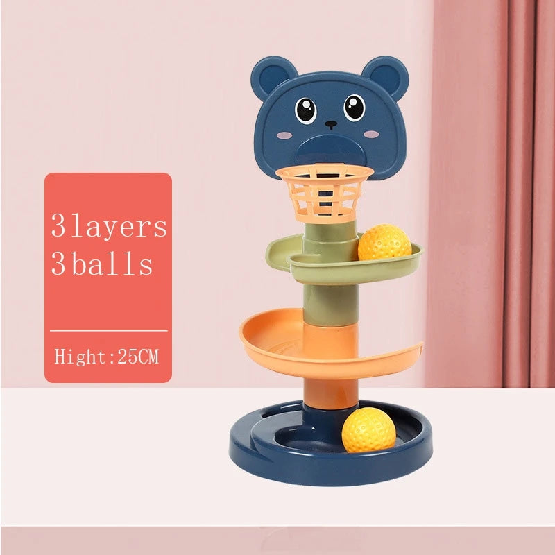 Ball Drop Toys for Toddler 1-3 Montessori Stacking Tower Baby Development Games Educational Learning Activity