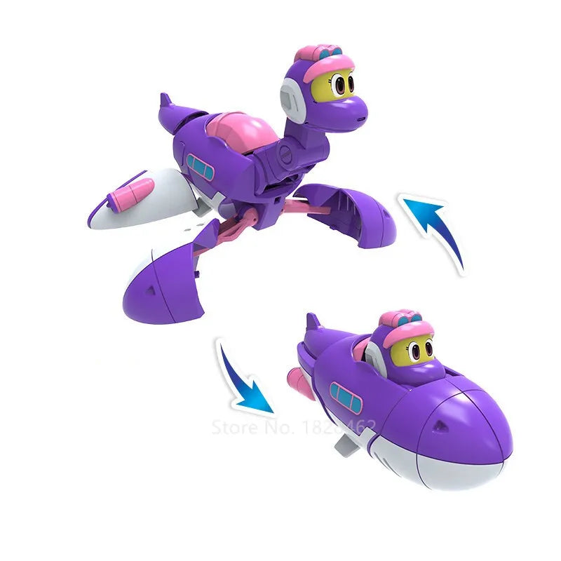 Newest Min Gogo Dino ABS Deformation Car/Airplane Action Figures