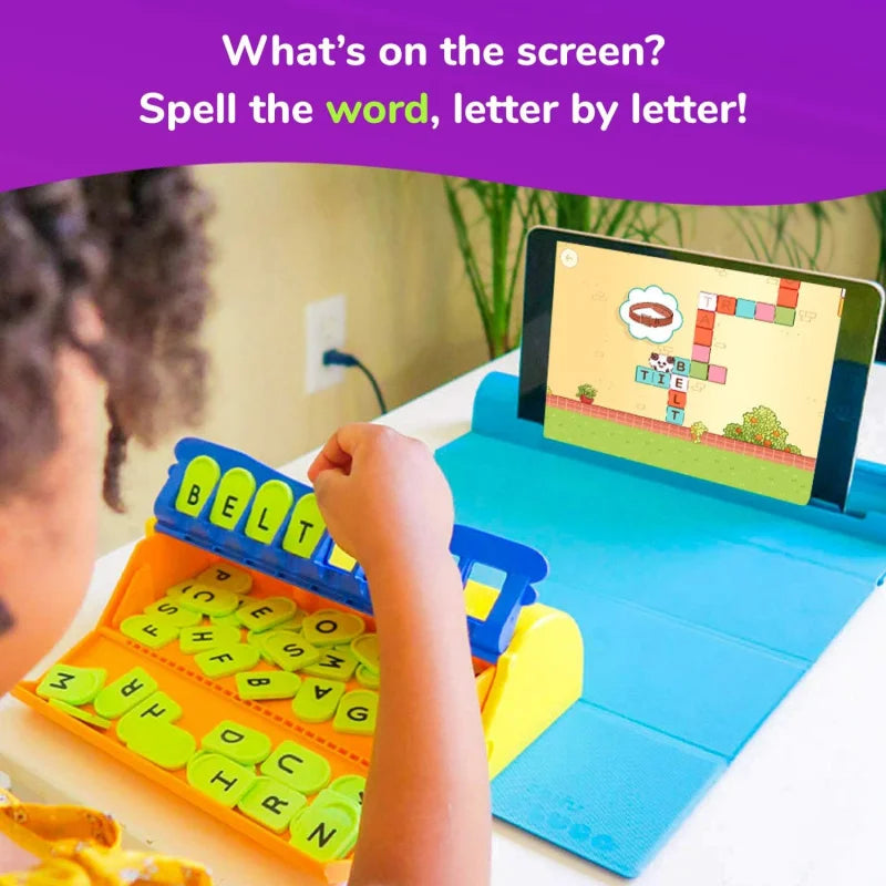 Educational Word Game-Plugo Letters Kit App with 9 Learning Games, STEM Toy Gifts for Kids Age 4-8 Phonics