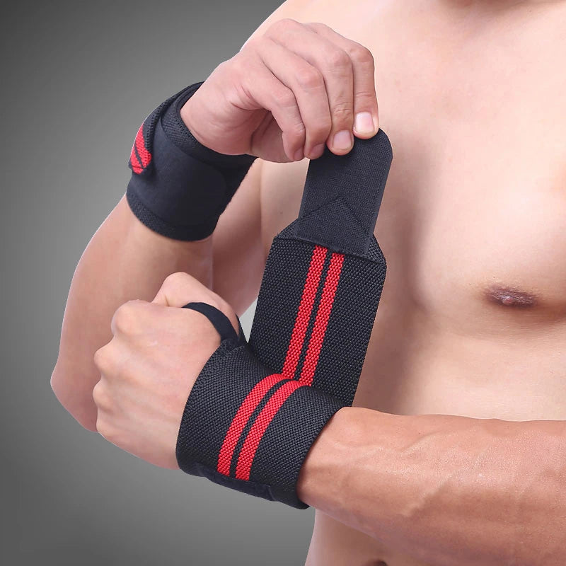 1 Pair Adjustable Bandages Weightlifting Wristbands - TotalWellnessMarketplace