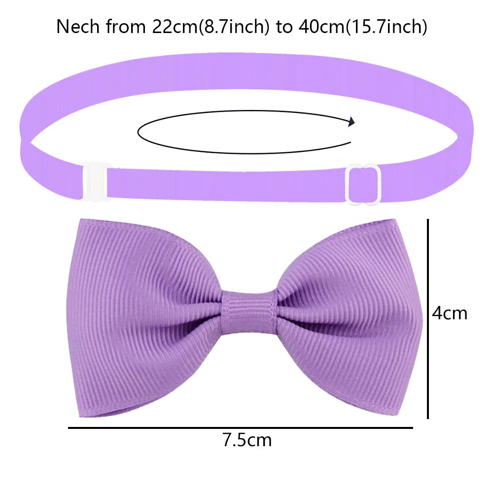 Wholesale 50/100 pcs/lot Mix Colors Dog Bow Tie