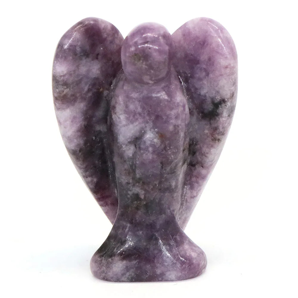 1.5" Angel Statue Stone Carving  Crystal Reiki Healing 1pc