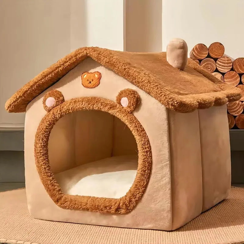 2024Foldable Pet House Removable Washable Cat/dog House