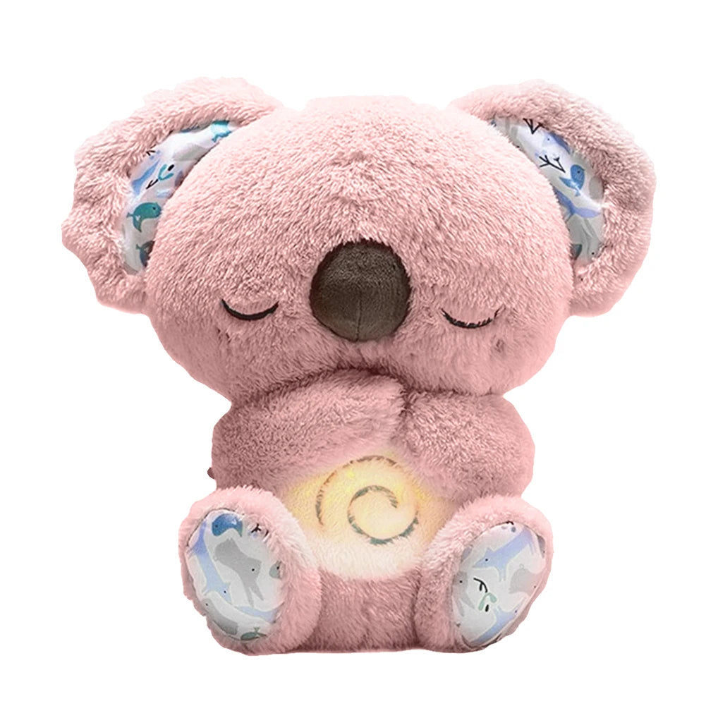 Baby Plush Doll Breathing Bear Baby Soothing Otter Toy Kids Music Sleep