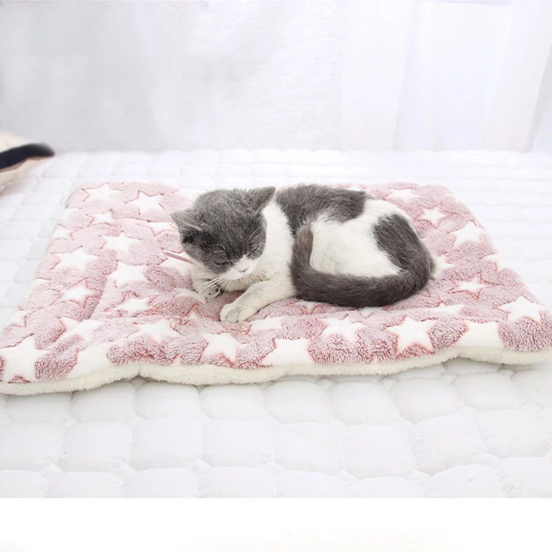 Soft Flannel Pet Mat dog Bed Winter Thicken Warm