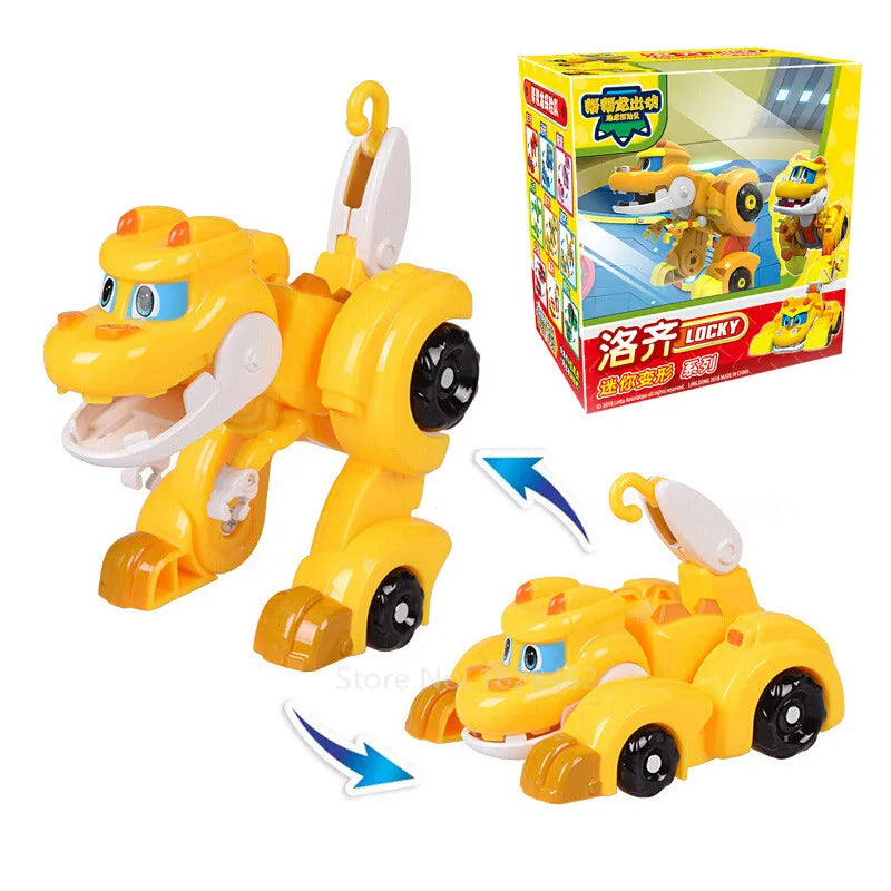 Newest Min Gogo Dino ABS Deformation Car/Airplane Action Figures