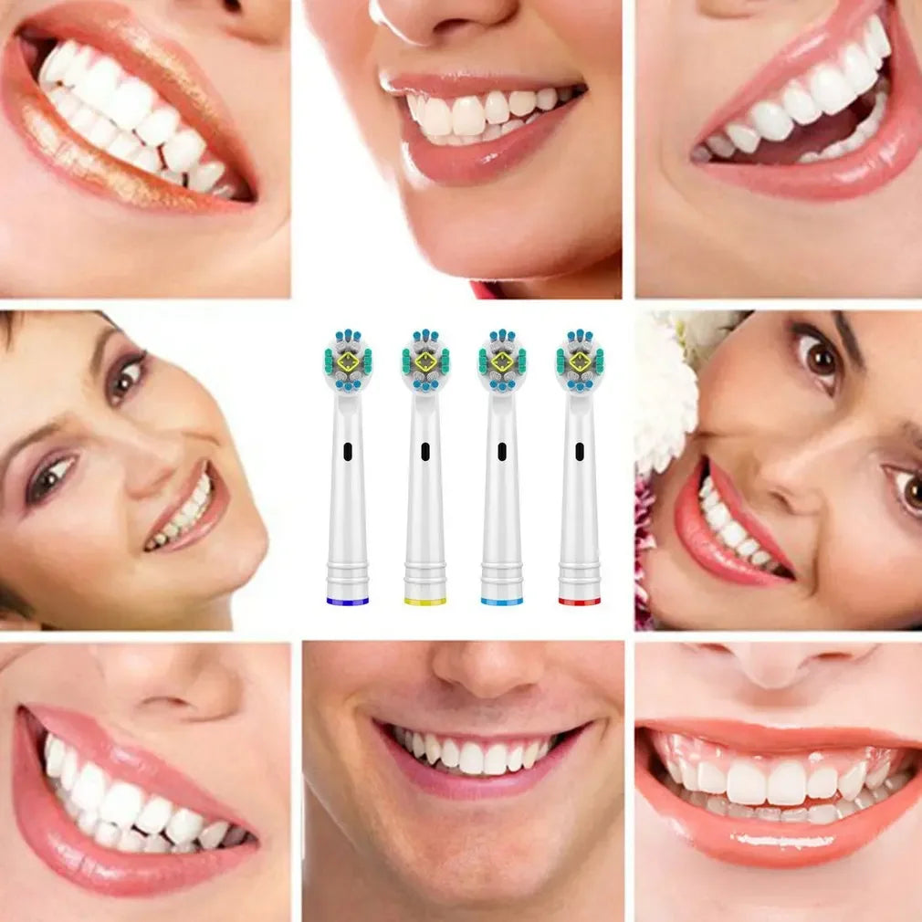 New 4PCS Electric Toothbrush Replacement Brush Heads For oral-b precision clean/3D white/floss action /sensitive