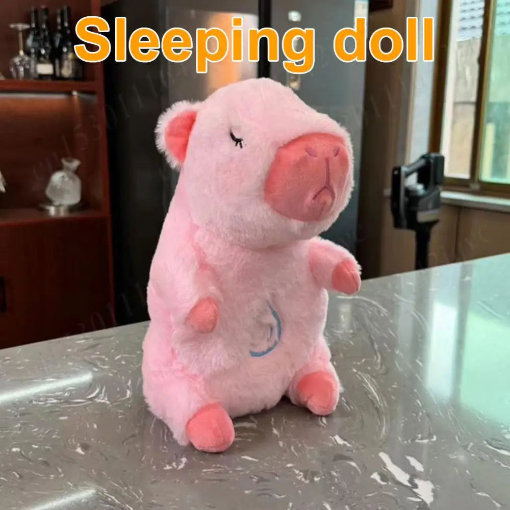 Baby Plush Doll Breathing Bear Baby Soothing Otter Toy Kids Music Sleep