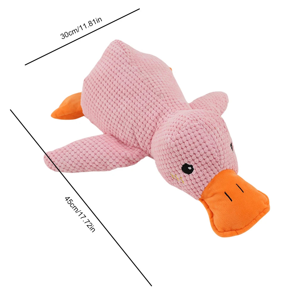 Dog Calming Duck Sound Toys Pet Plush Toy with Quacking Sound Calming