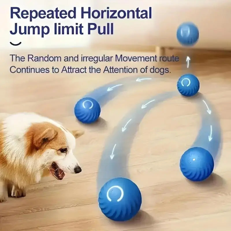 Intelligent Jumping Ball, Electric Charging Cat And Dog Toy, Self-rolling