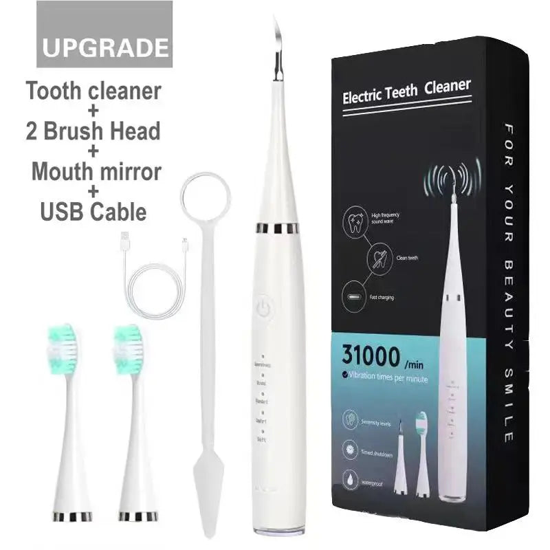 Sonic Electric Toothbrush Teeth Cleaner Dental Teeth Scaler USB Rechargeable