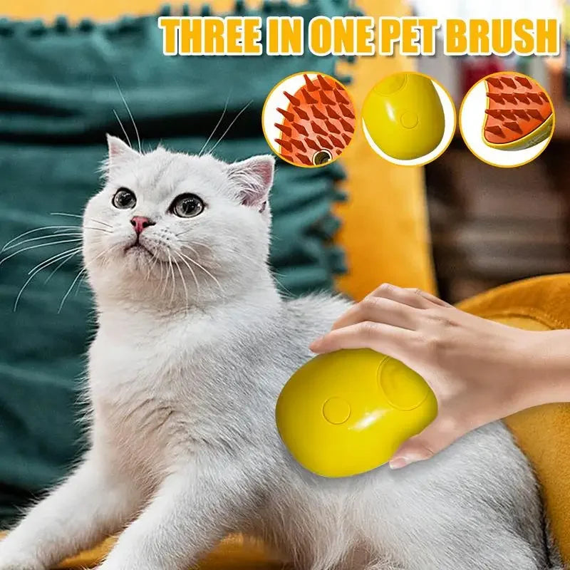 3-in-1 Electric Dog Cat Brush Spray