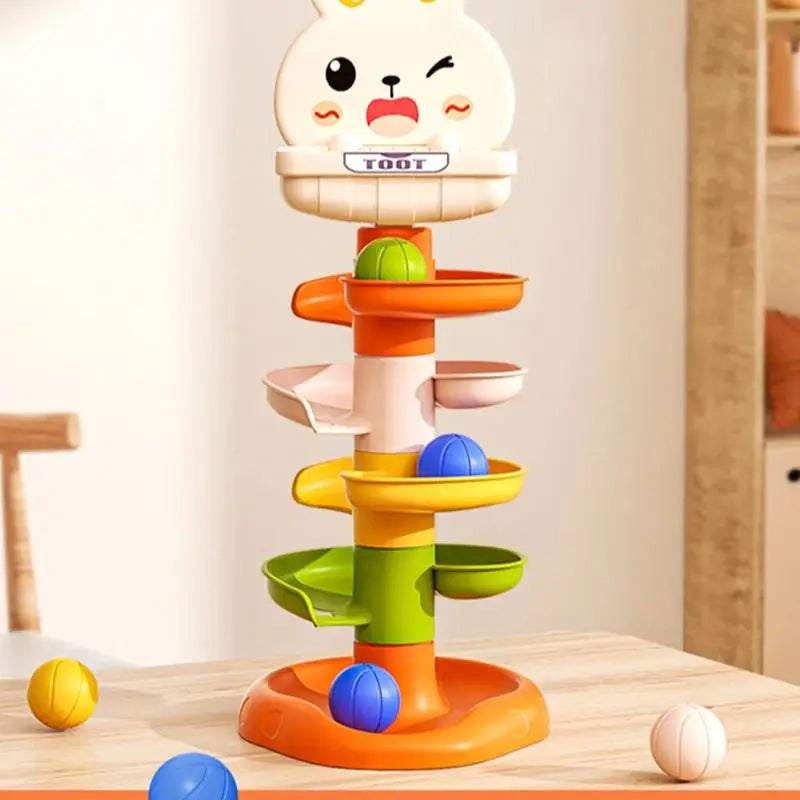 Ball Drop Toys for Toddler 1-3 Montessori Stacking Tower Baby Development Games Educational Learning Activity