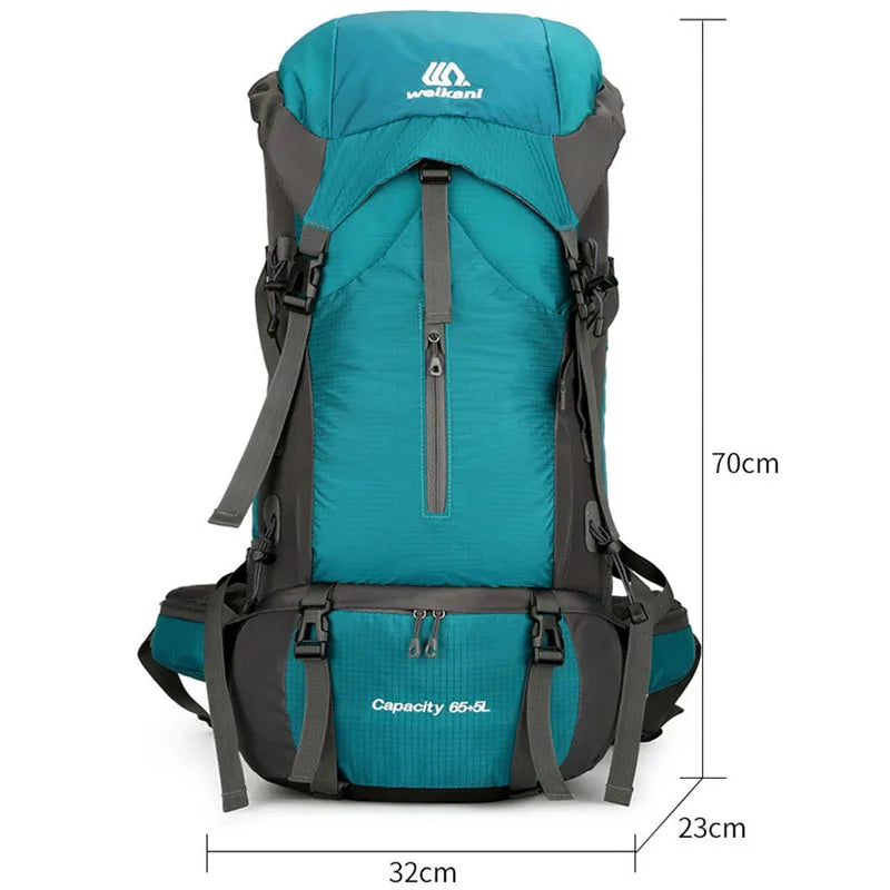 Oulylan 70L Travel Bag Large Capacity Camping Backpack Hiking Climbing Bags