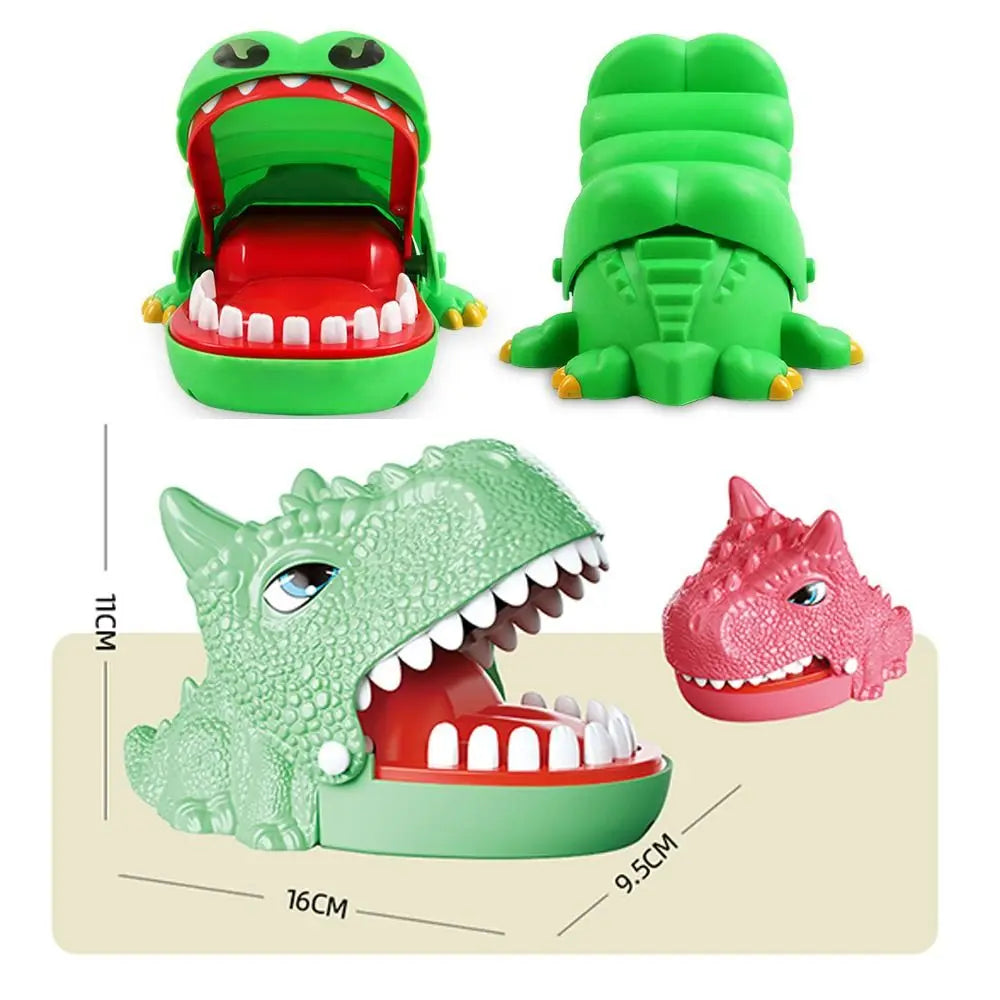 Plastic Bite Finger Toy Funny Random Color Mini Dinosaur