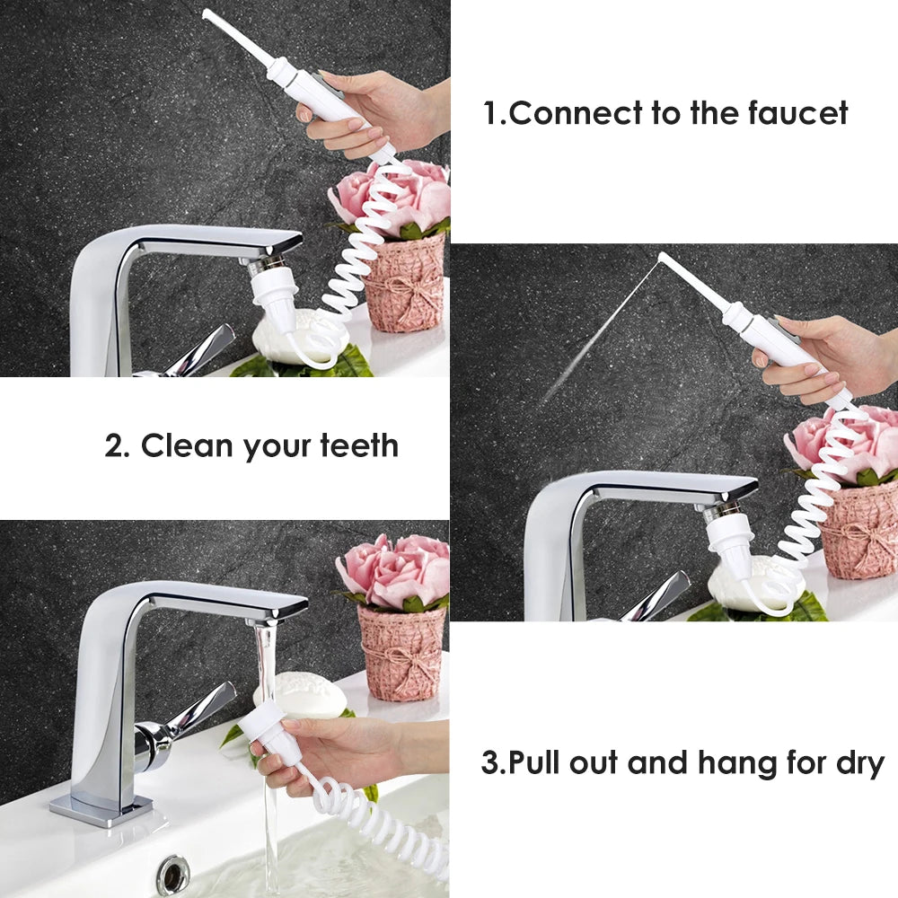 Dental Water Flosser Faucet Oral Irrigator - TotalWellnessMarketplace