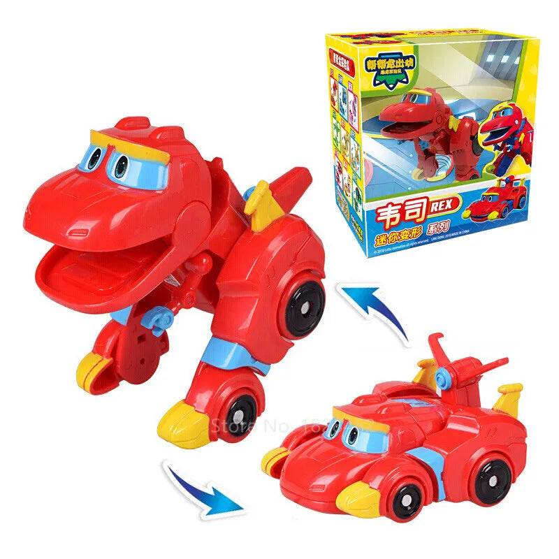 Newest Min Gogo Dino ABS Deformation Car/Airplane Action Figures