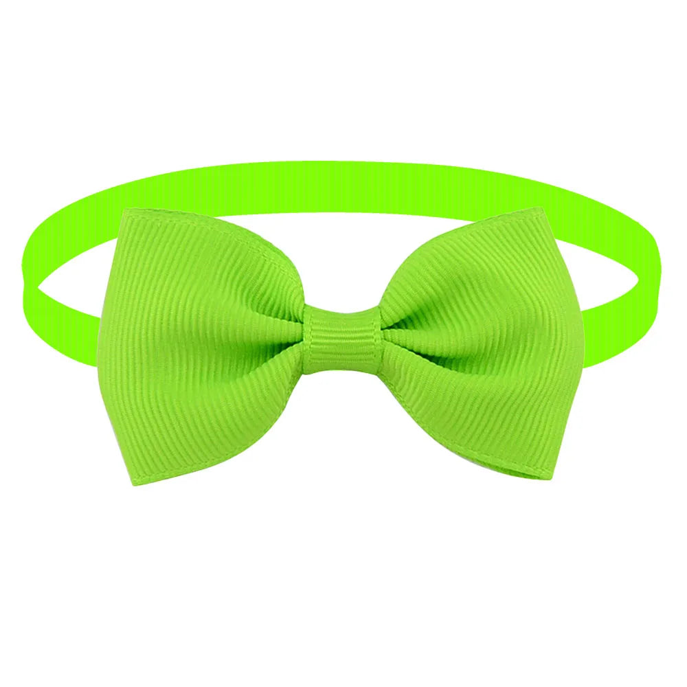 Wholesale 50/100 pcs/lot Mix Colors Dog Bow Tie