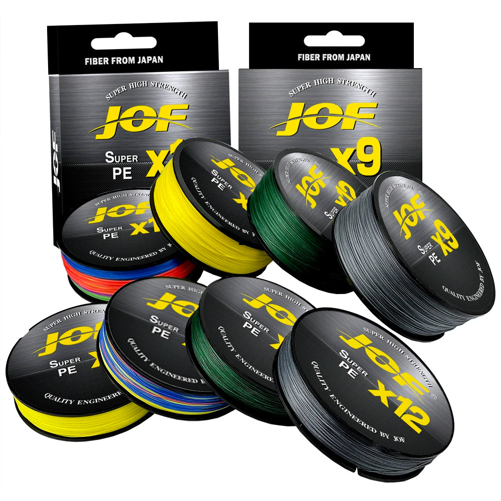 JOF X9/X12 500M 300M Braided Fishing Line