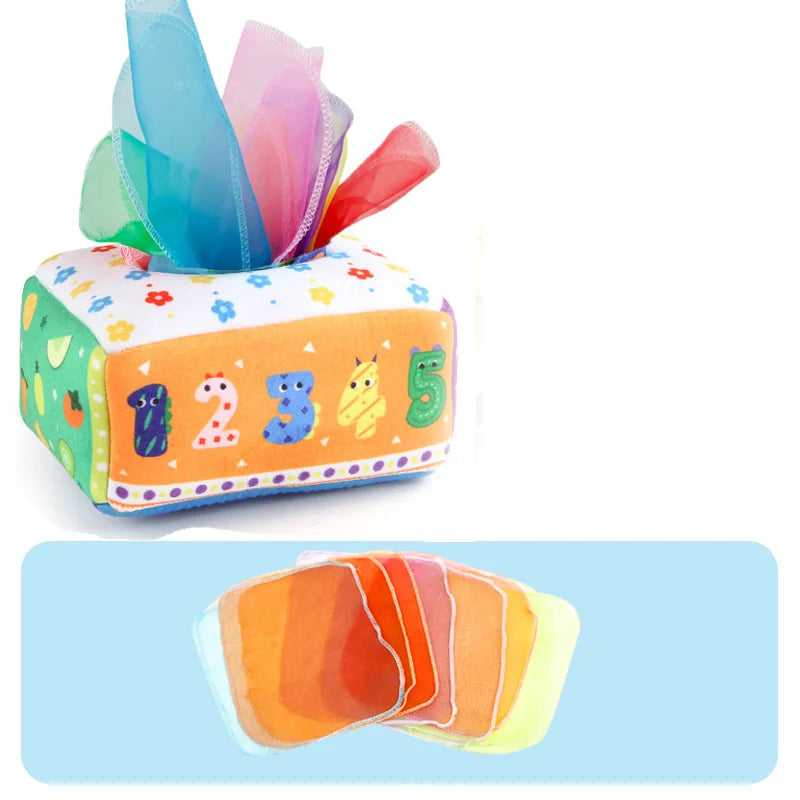 Montessori Toys Magic Tissue Box Baby Educational Learning Activity Sensory Toy