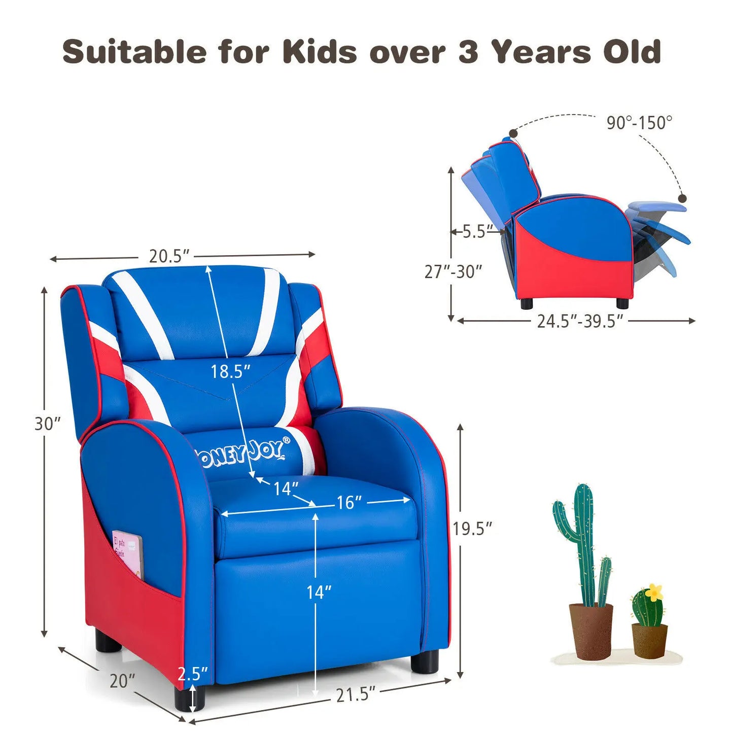 Costway Kids Recliner Chair Gaming