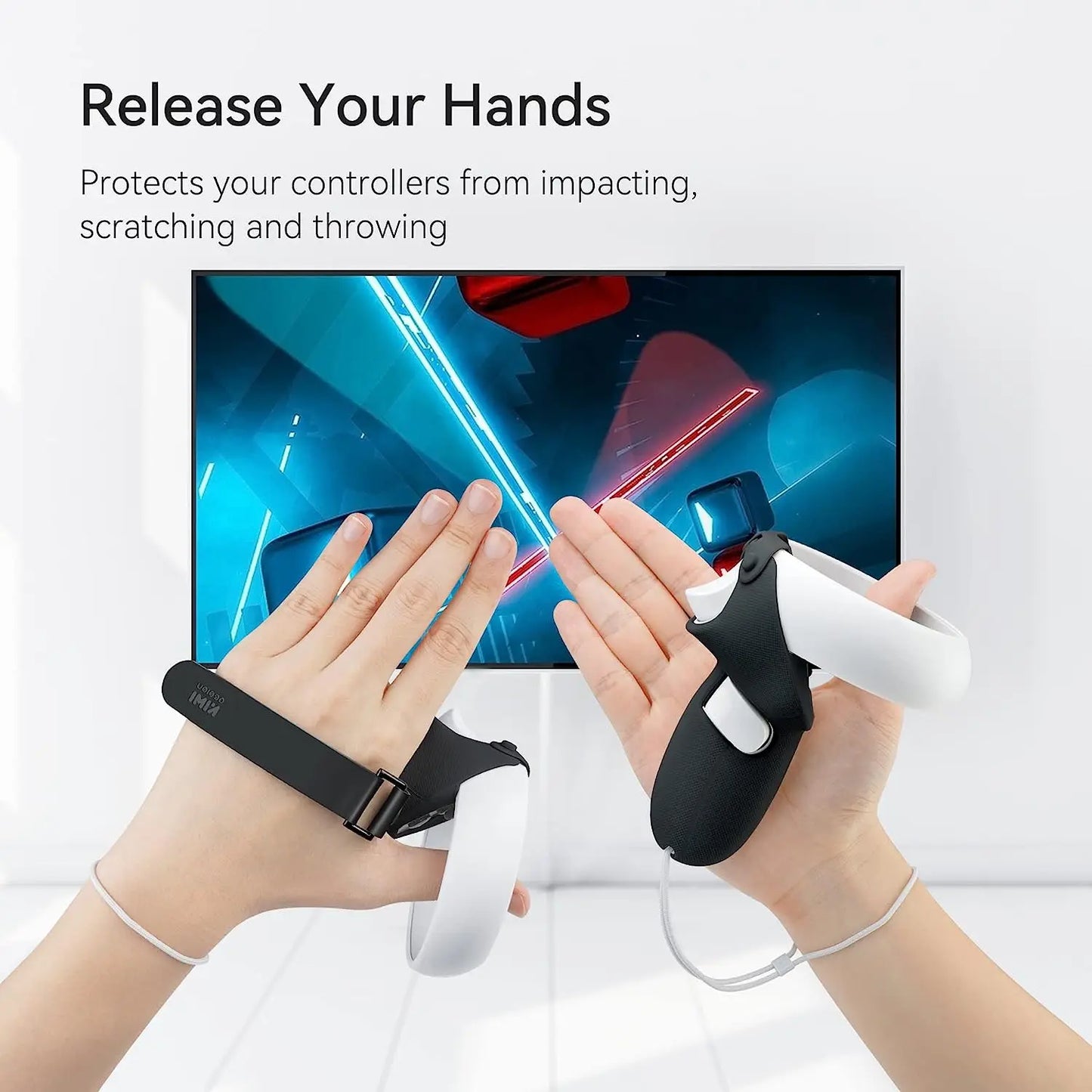 KIWI design Controller Grips Cover Accessories For Oculus Quest 2