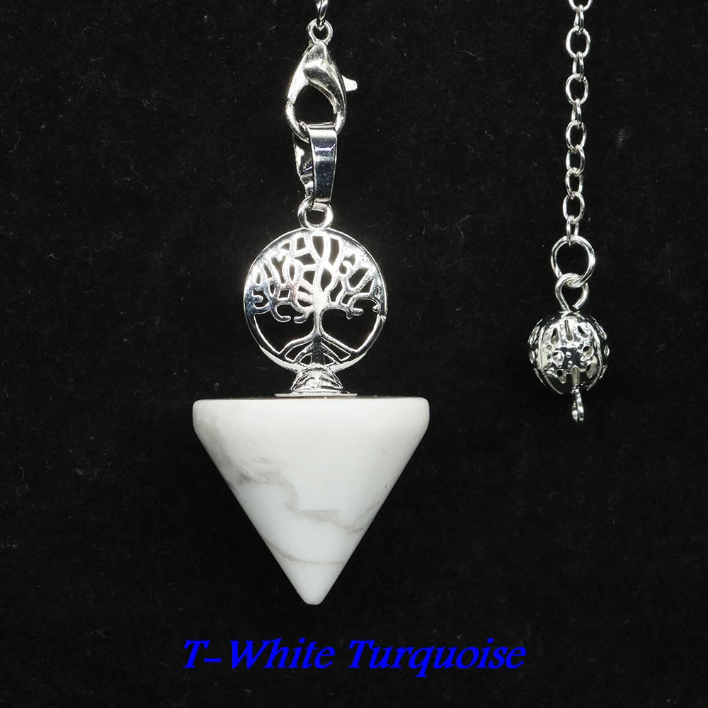 Natural Quartz Crystal Pendulum for Divination Reiki