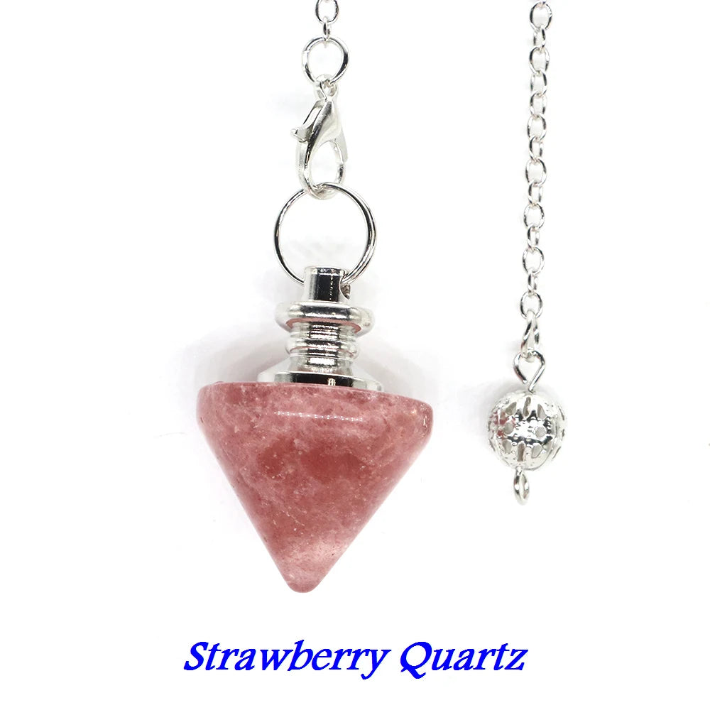 Natural Quartz Crystal Pendulum for Divination Reiki