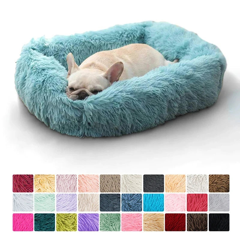 Rectangle Plush Dog Bed Winter Warm Mat Small Medium Big