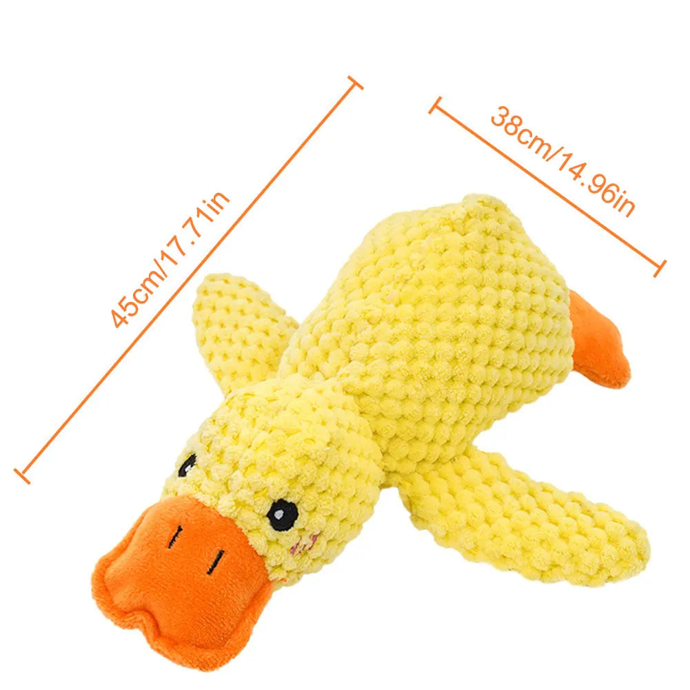 Dog Calming Duck Sound Toys Pet Plush Toy with Quacking Sound Calming