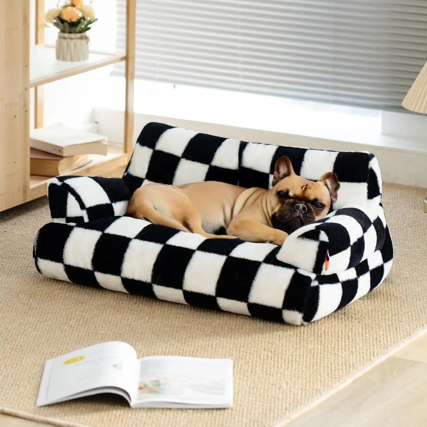 Mewoofun Pet Couch Bed 26×19×13 Inch Washable