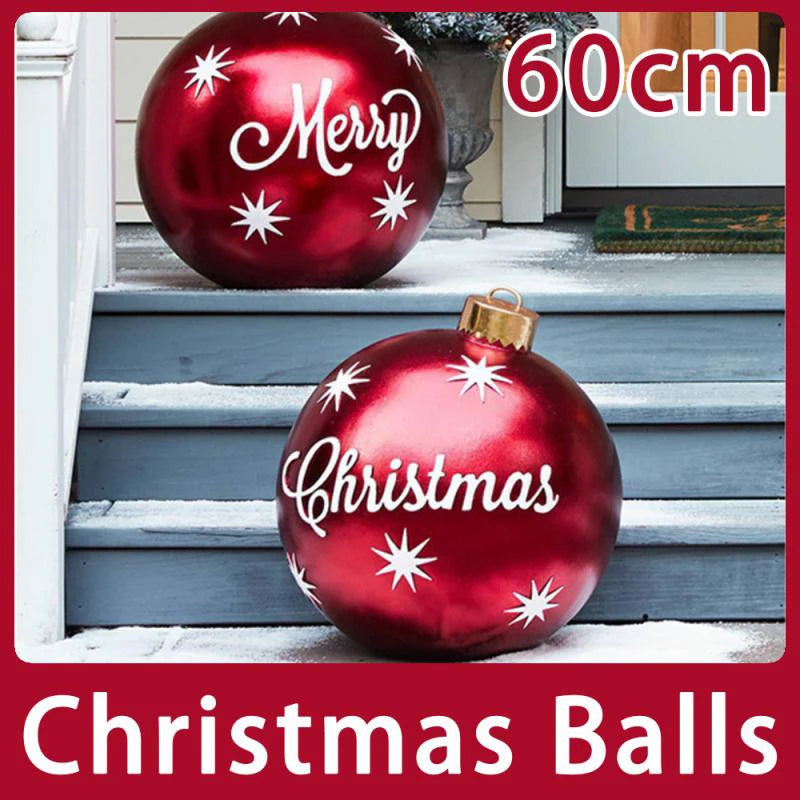 Christmas Inflatable Balloon Round PVC Large Christmas Balloon