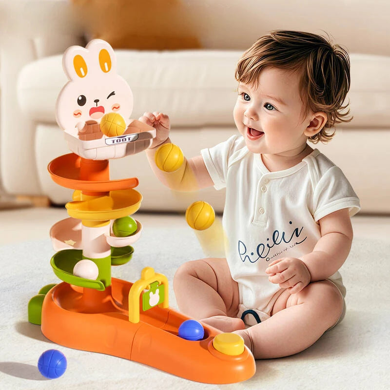 Ball Drop Toys for Toddler 1-3 Montessori Stacking Tower Baby Development Games Educational Learning Activity