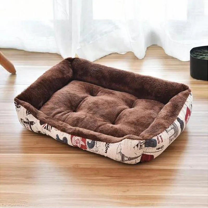 Warm Bone Pet Dogs Bed Washable House Cat Puppy Cotton