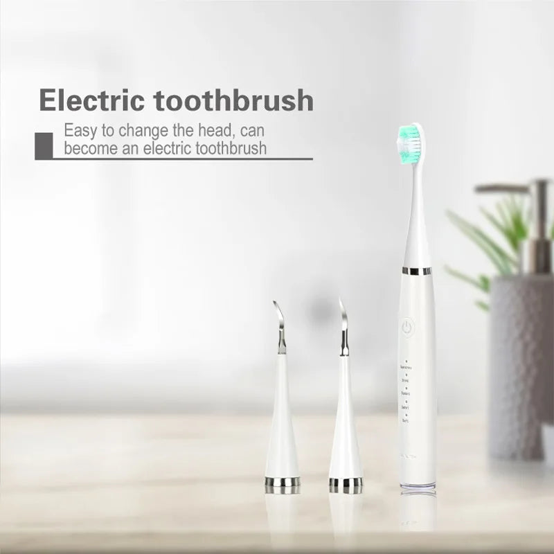 Sonic Electric Toothbrush Teeth Cleaner Dental Teeth Scaler USB Rechargeable