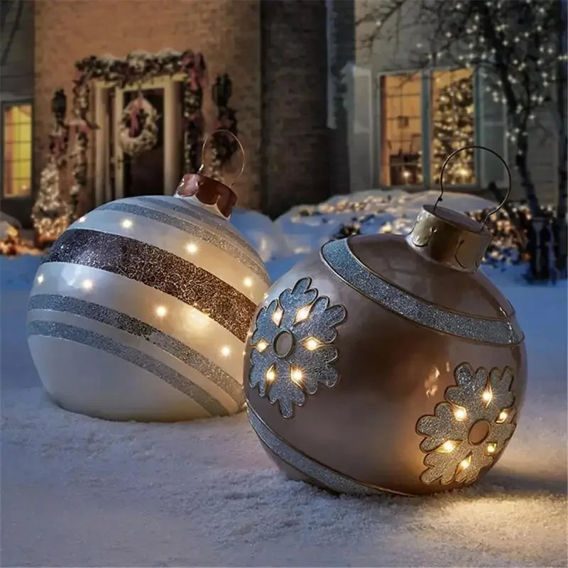 Christmas Inflatable Balloon Round PVC Large Christmas Balloon