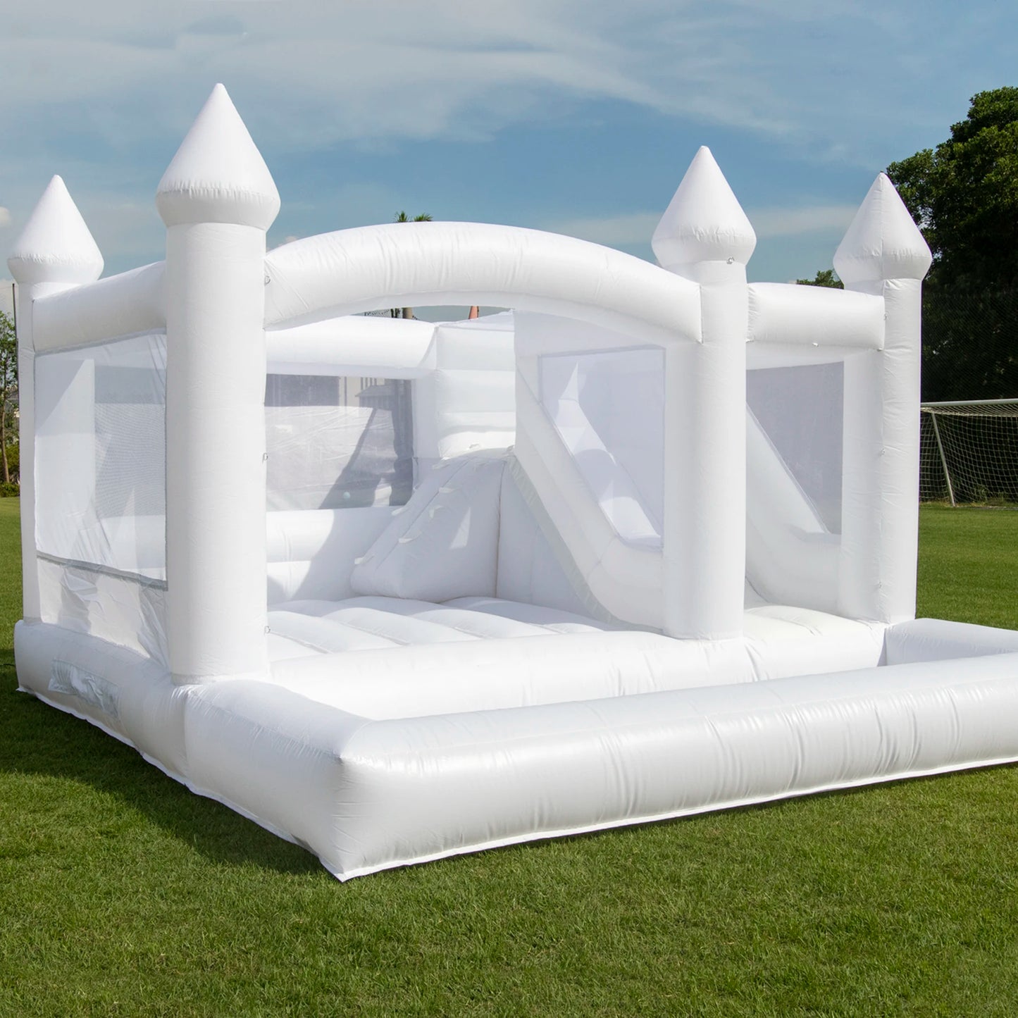 RTS Inflatable PVC White Jumping Wedding Castle